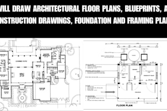 design architectural floor plans blueprints construction plans foundation plans