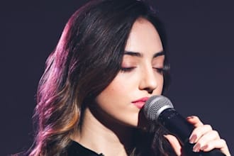 sing romantic songs love songs wedding songs birthday songs as your vocalist