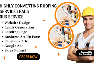 generate construction leads hvac roofing plumbing flooring handyman website