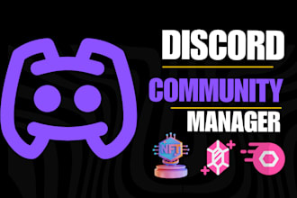 be your discord community manager, nfts discord server moderator discord chatter