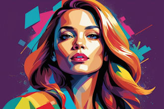 make a beautiful wpap pop art portrait