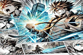 draw custom comic pages, manga or webtoons for you