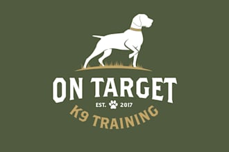 design alive vibrant dog training logo