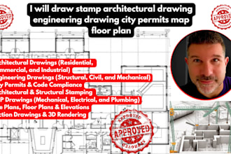 draw stamp architectural drawing engineering drawing city permits map floor plan