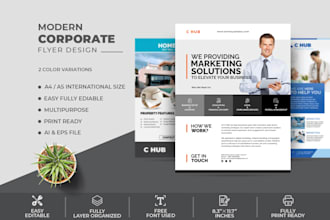 do professional corporate and business flyer design