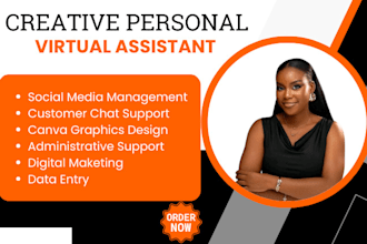 creative virtual assistant personal assistant executive assistant social media