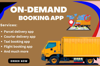 develop logistic booking app, parcel delivery, courier app with trending feature