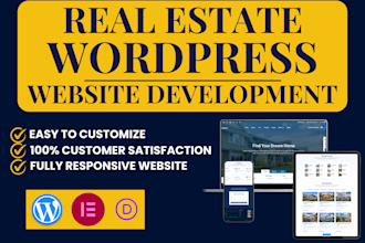 build a real estate investor landing page with wordpress website