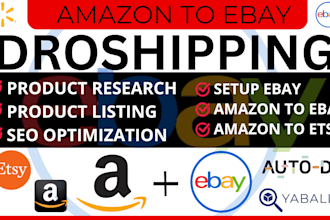setup amazon to ebay dropshipping amazon dropshipping product SEO listing etsy