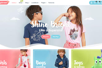 design baby shopify store baby products kids clothing baby shopify website