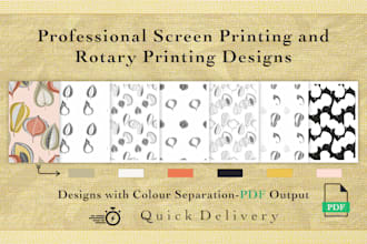 professional screen printing and rotary printing designs