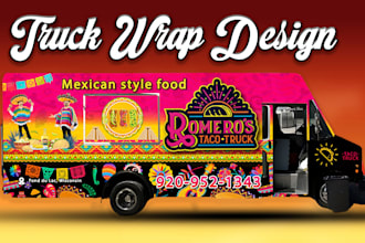 make unique food truck designs, truck wrap, food trailer, food truck wrap