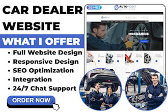 design car website car dealer website car mechanic car spare part website