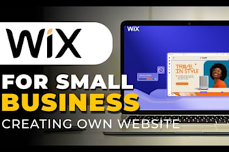 create a custom wix website for small businesses, service providers, local shop