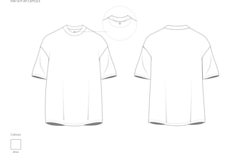 draw a fashion flat cad illustration of your own designs