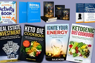 create stunning book cover design for kindle KDP, amazon KDP book publishing