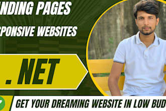 build website, custom websites, dashboards, landing pages and admin panels