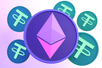 design 3d cryptocurrency token badge, nft logo, and blockchain asset