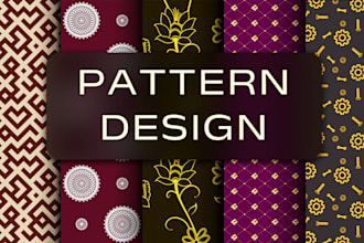 design stunning custom patterns for fabric, textile, branding and more