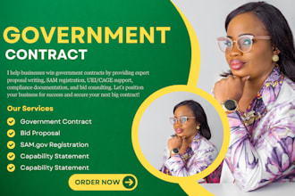 find and respond to rfp, rfq, write bid proposal, winning government contract