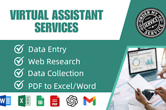 handle your data, web research, and admin support