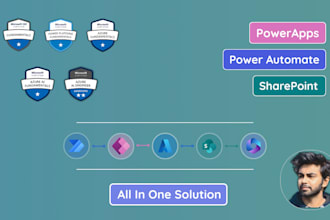 develop a powerapps application with automated workflows