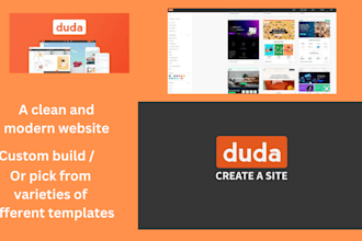 build a stunning, high performing duda website
