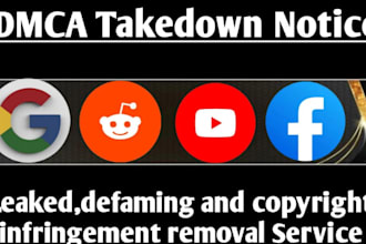 remove any leaked content from reddit, youtube, telegram,