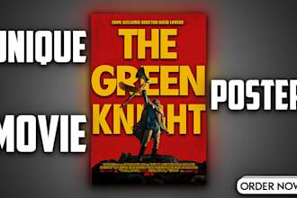 create a professional unique movie poster for your film