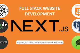 develop complete custom website with nextjs reactjs nodejs and mongodb
