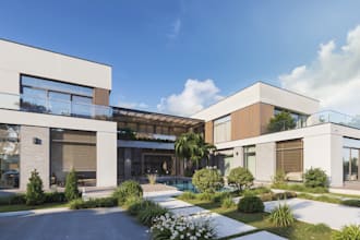 do architectural 3d modeling in revit, sketchup, archicad and rendering