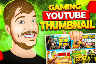 design fortnite thumbnail or gaming youtube thumbnail
