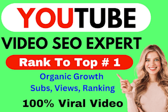 best youtube SEO expert for video top ranking