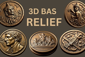 sculpt 3d coin 3d bas relief 3d medallion crypto coin cnc for 3d printing