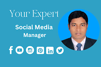 be your social media marketing manager and content creator