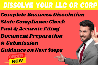 dissolve terminate your US llc or corporation with the state