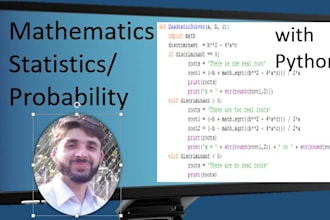 teach you math basics and advance with programming in python