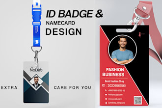 design highly professional press pass, name card or id cards