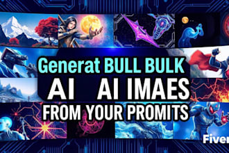 generate bulk custom made ai images from your prompts