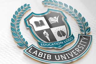 create an eye catching and impressive coat of school college unive logo for you