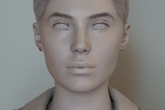 sculpt 3d character modeling for 3d printing, rigging, games