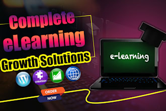 build, elearning multi functional custom website