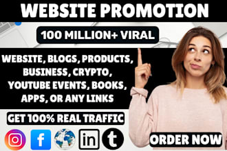 advertise and promote website, business, products, amazon, book, event any link