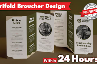 design a trifold brochure in 24 hours