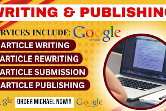 write and publish article in a google scholar index journal
