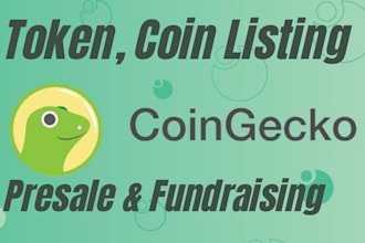 approved coin token listing on cmc, coingecko memecoin listing fundraising