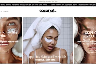 design skincare website skincare store skincare shopify store beauty website