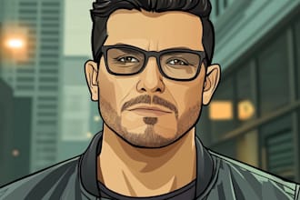 draw gta style vector cartoon portrait from your photo
