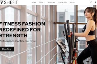 design luxury fitness apparel shopify store sport wears gym wears gym website