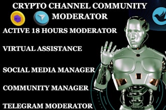 be telegram community moderator for memecoin with 50 chatters